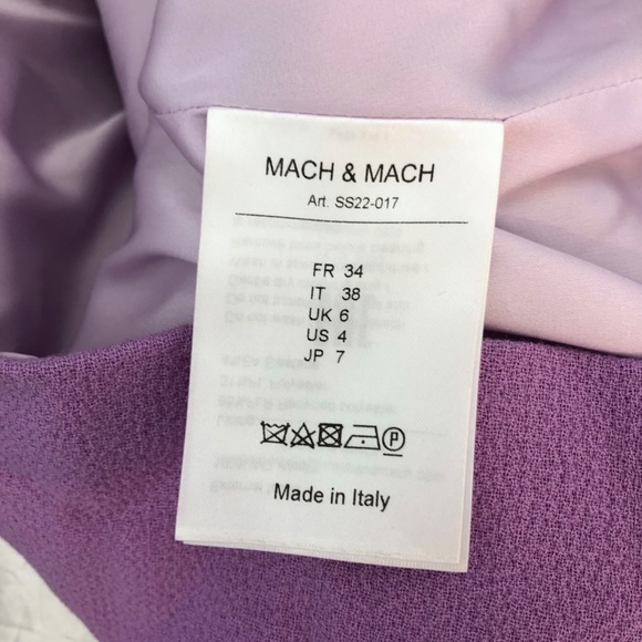 MACH & MACH MINI DRESS NWT $1095 SIZE 4 - Picture 7 of 8